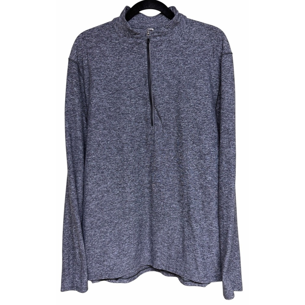 Lululemon Men's Surge Warm 1/2 Zip Heathered Melanite Men's Size XL